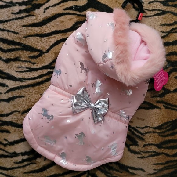 Pet Coat Jacket Hoodie Unicorns Dog or Cat sm med ea. New w/ tag! - Picture 5 of 7